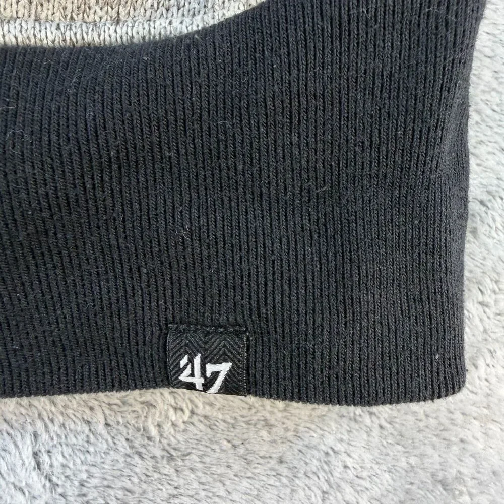 ’47 Chicago Bulls Men’s Quarter Zip Fleece Pullover Heather Gray Medium